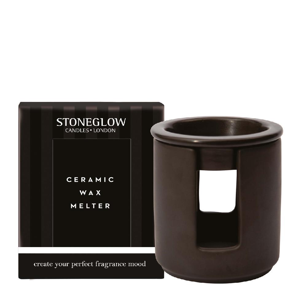 stoneglow Modern Classics - Ceramic Wax Melter - Black (90 X 100mm)