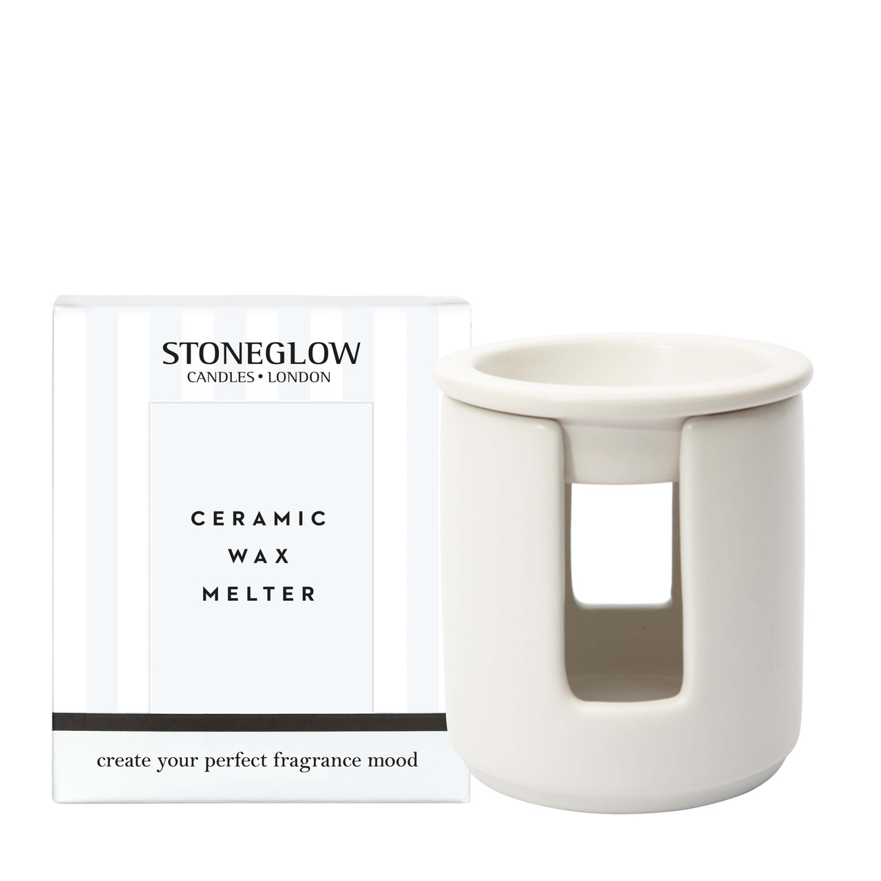 stoneglow Modern Classics - Ceramic Wax Melter - White (90 x 100mm)