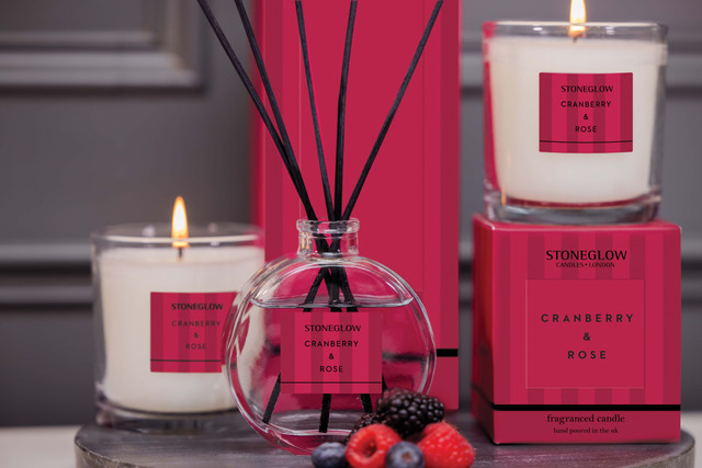Stoneglow Modern Classics - Cranberry & Rose - Scented Reed Diffuser 120ml