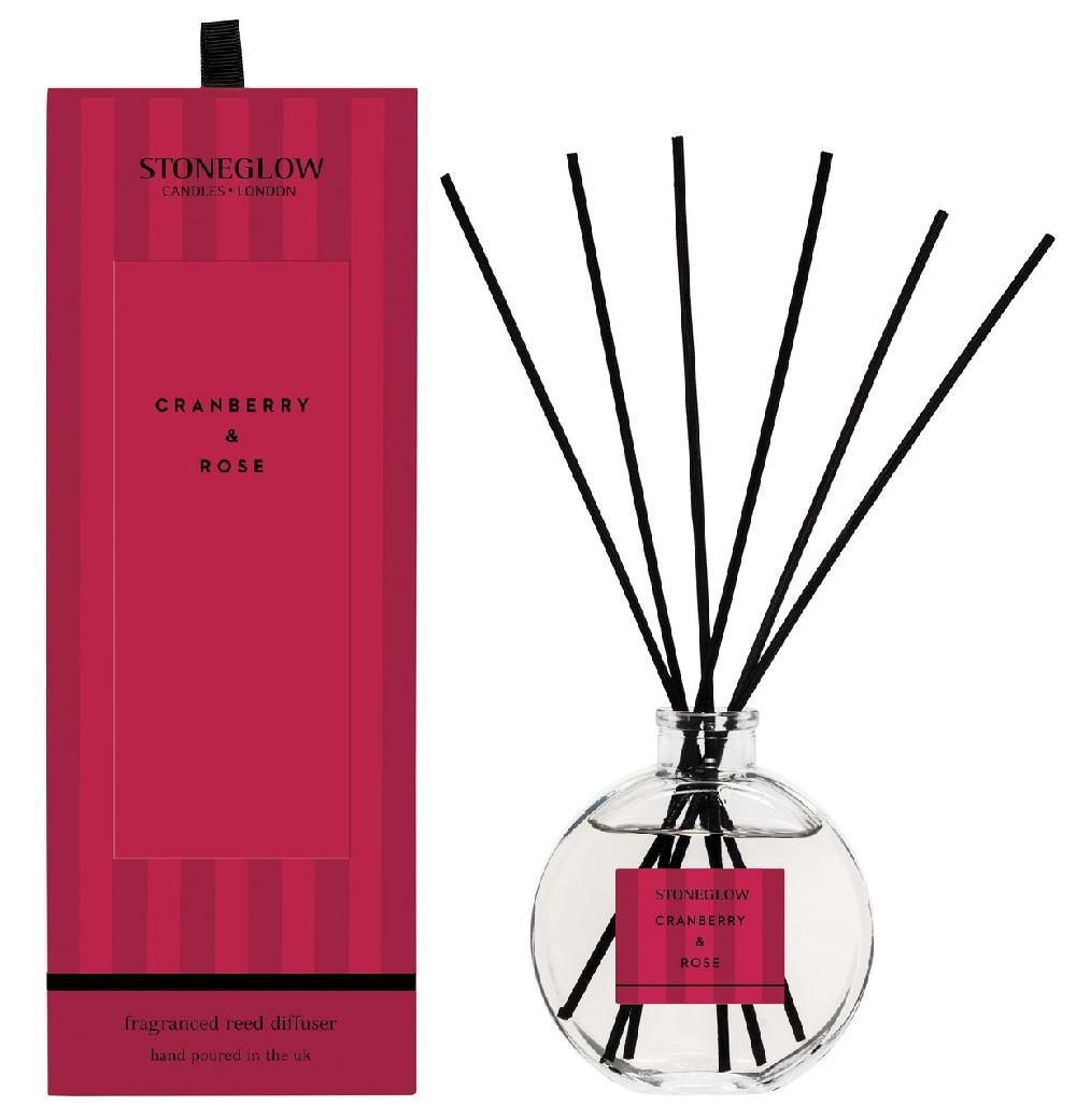 stoneglow Modern Classics - Cranberry & Rose - Scented Reed Diffuser 120ml stoneglow Modern Classics - Cranberry & Rose - Scented Reed Diffuser 120ml