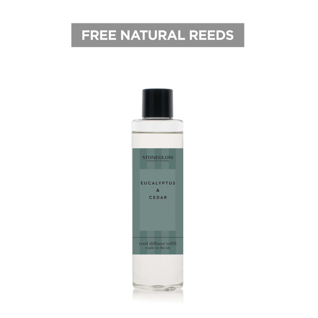 Stoneglow Modern Classics - Eucalpytus & Cedar - Scented Reed Diffuser Refill 210ml