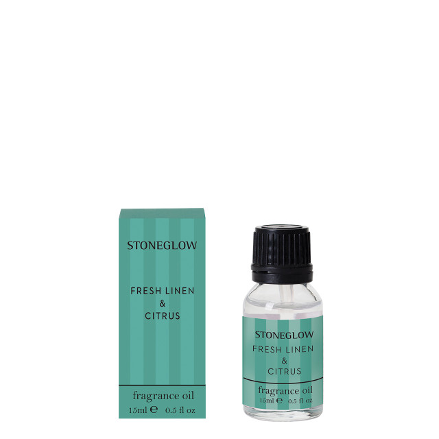 Stoneglow Modern Classics - Fresh Linen & Citrus - Scented Fragrance Oil 15ml