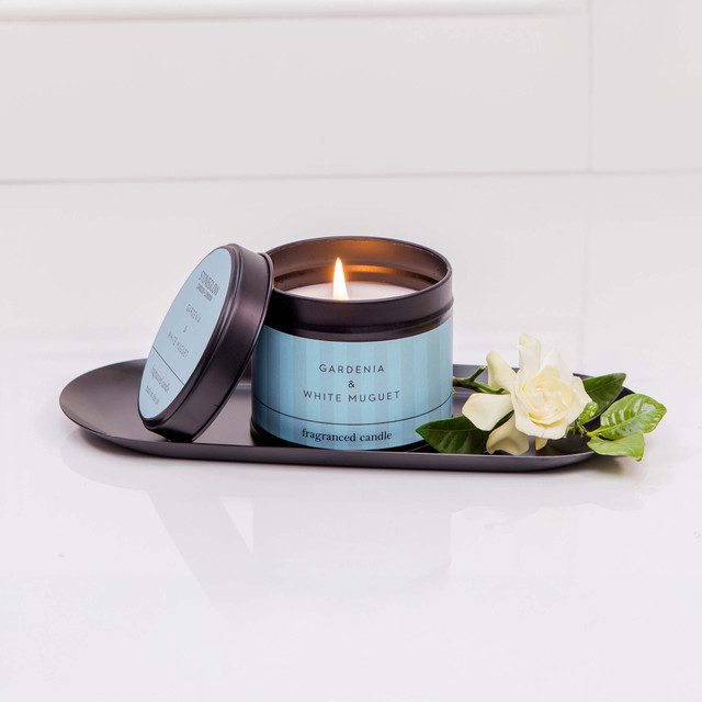 Stoneglow Modern Classics - Gardenia & White Muguet - Scented Candle Tin