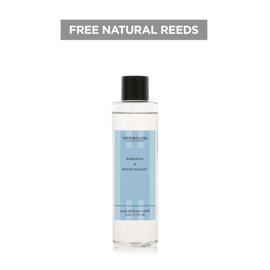 stoneglow Modern Classics - Gardenia & White Muguet - Scented Reed Diffuser Refill 210ml