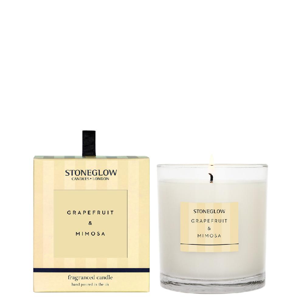 stoneglow Modern Classics - Grapefruit & Mimosa - Scented Candles - Boxed Tumbler