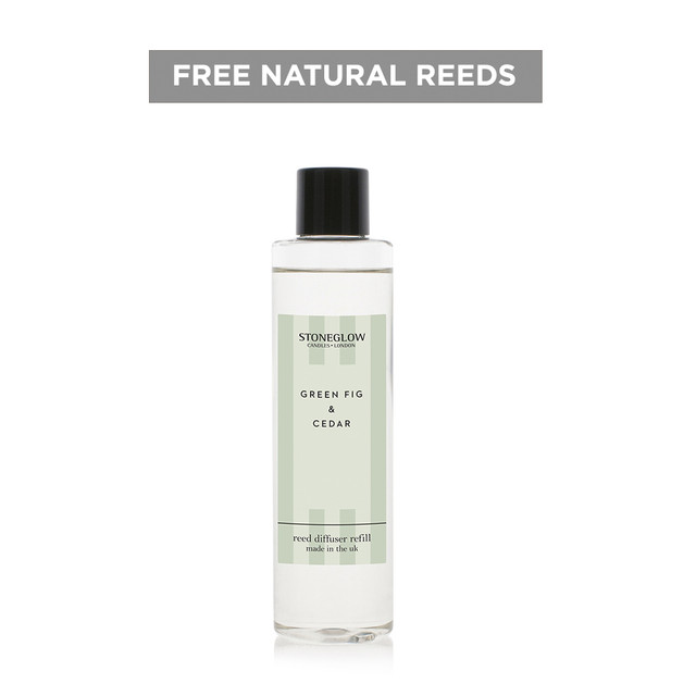 Stoneglow Modern Classics - Green Fig & Cedar - Scented Reed Diffuser Refill 210ml