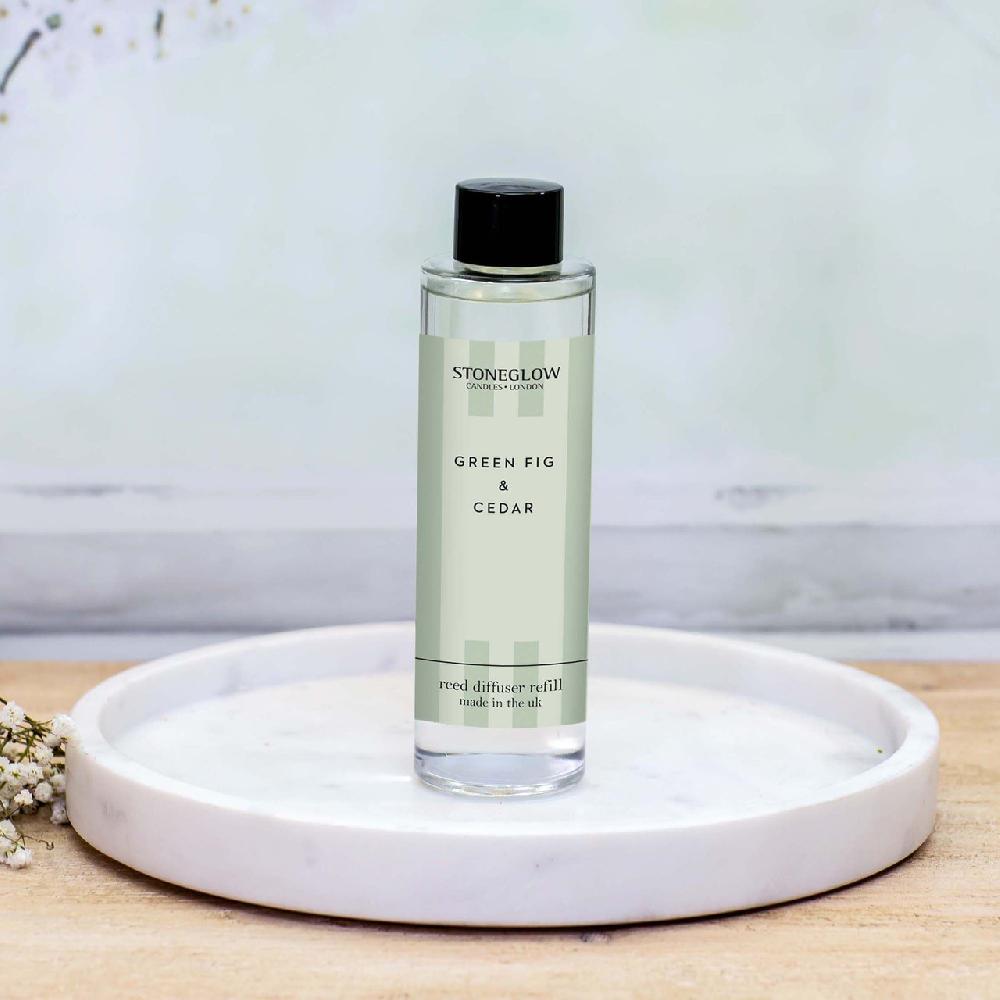 stoneglow Modern Classics - Green Fig & Cedar - Scented Reed Diffuser Refill 210ml