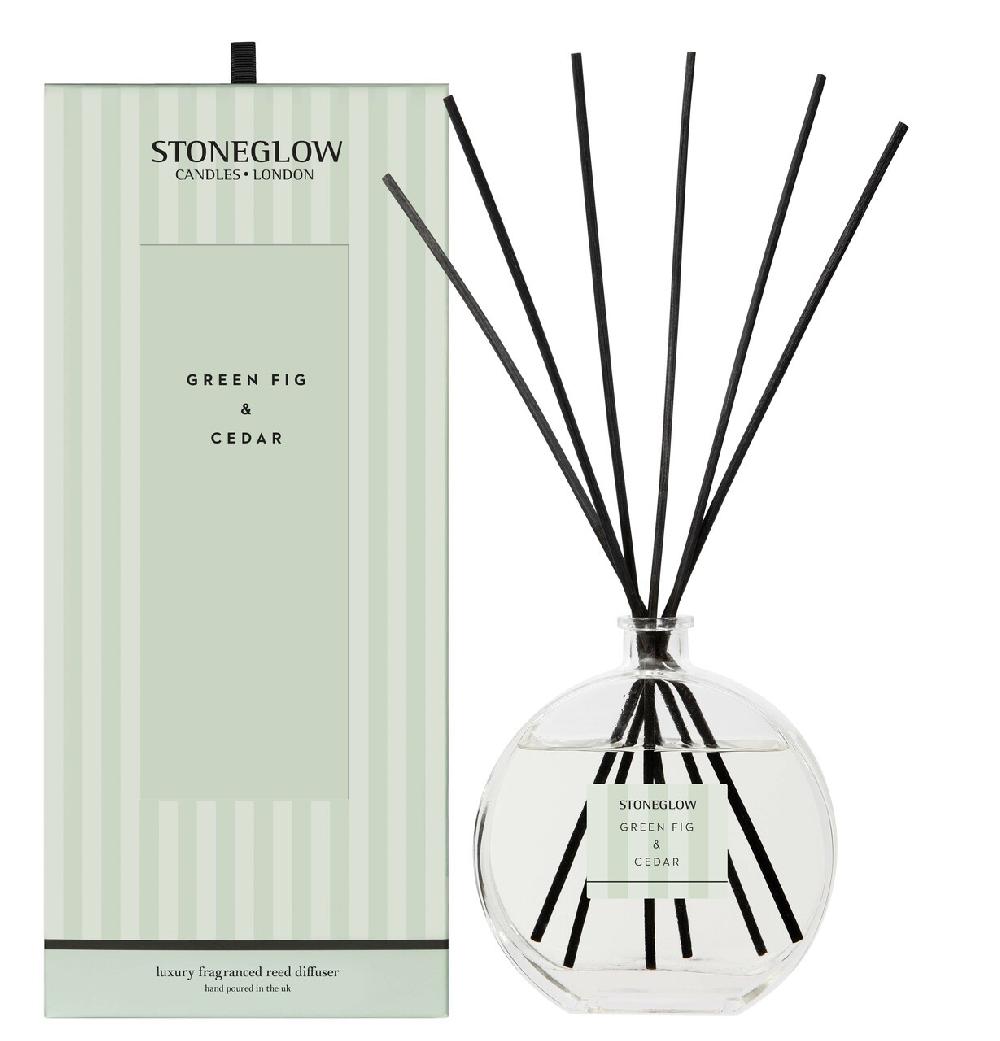 stoneglow Modern Classics - Green Fig & Cedar - Scented Reed Diffuser Large (460ml)