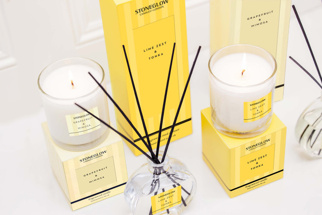 Stoneglow Modern Classics - Lime Zest & Tonka - Scented Candle - Boxed Tumbler (90 X 80mm)
