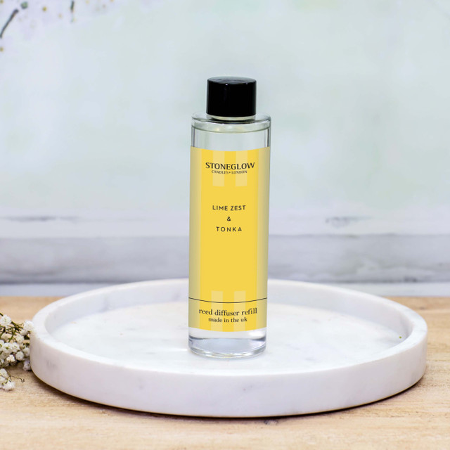 Stoneglow Modern Classics - Lime Zest & Tonka - Scented Reed Diffuser Refill 210ml