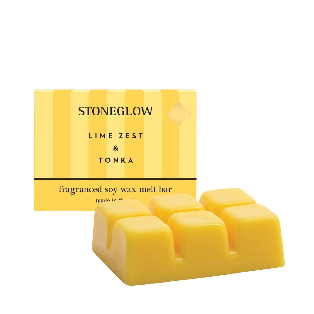 stoneglow Modern Classics - Lime Zest & Tonka Soy Wax Melt Snap Bar 79 grams