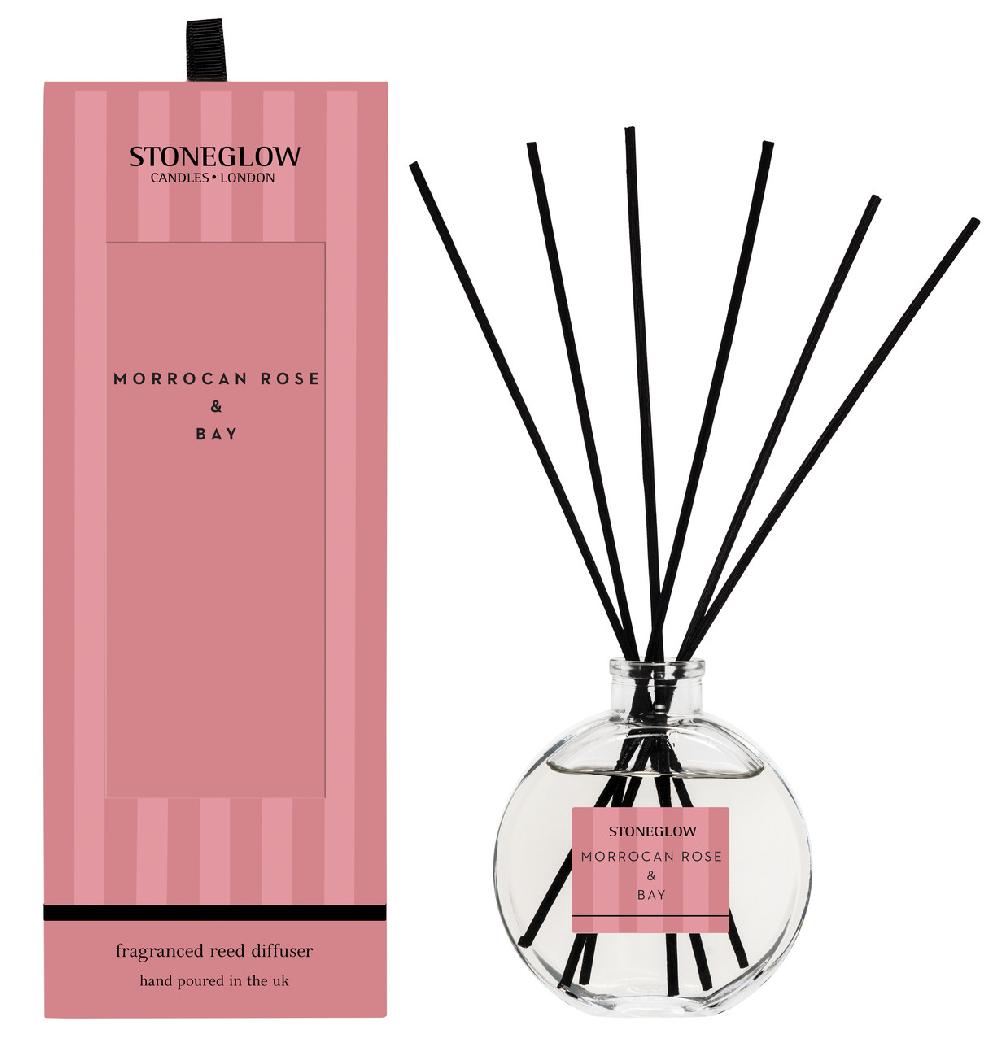 stoneglow Modern Classics - Moroccan Rose & Bay - Scented Reed Diffuser 120ml