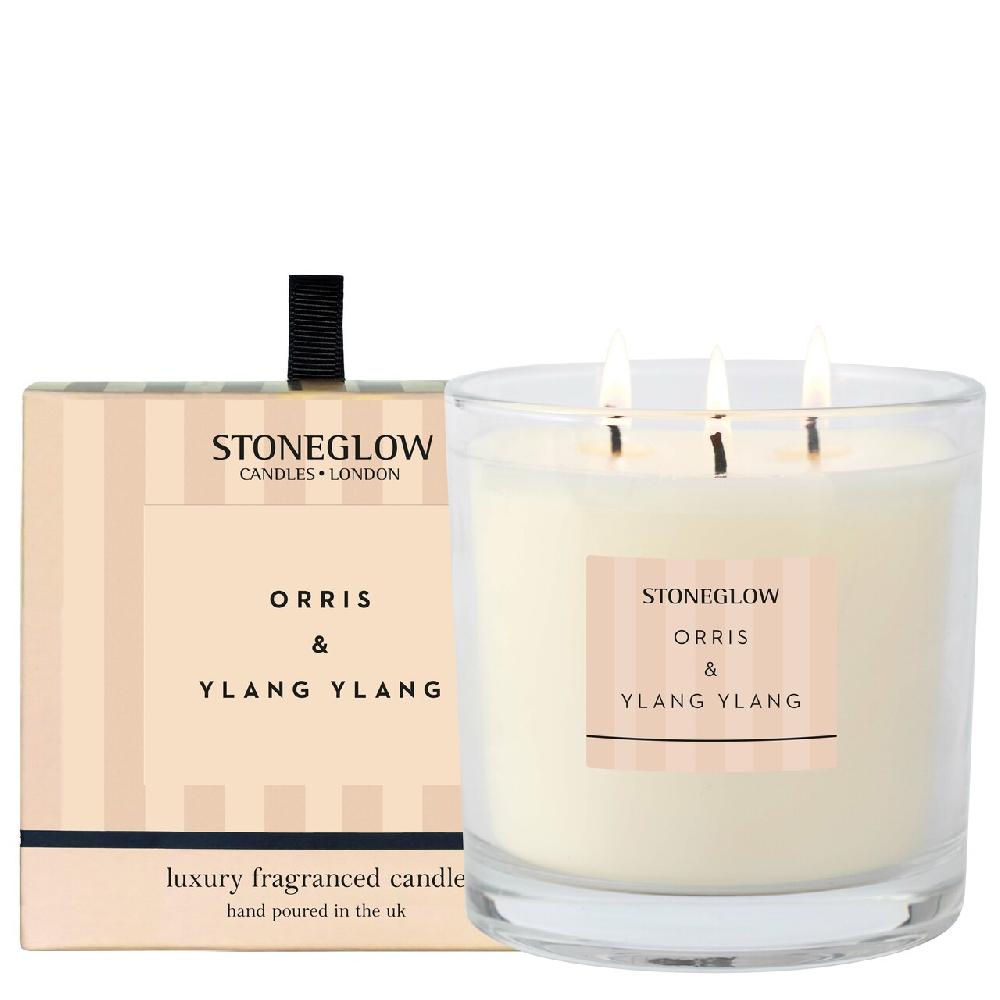 stoneglow Modern Classics - Orris & Ylang Ylang - 3-Wick Scented Candle (120 x 120mm)