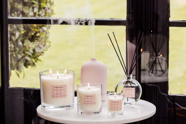 Stoneglow Modern Classics - Pink Peony & Gardenia - Scented Candle - Boxed Tumbler