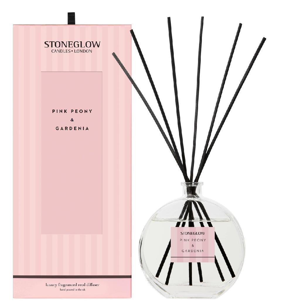 stoneglow Modern Classics - Pink Peony & Gardenia - Scented Reed Diffuser Large 460ml