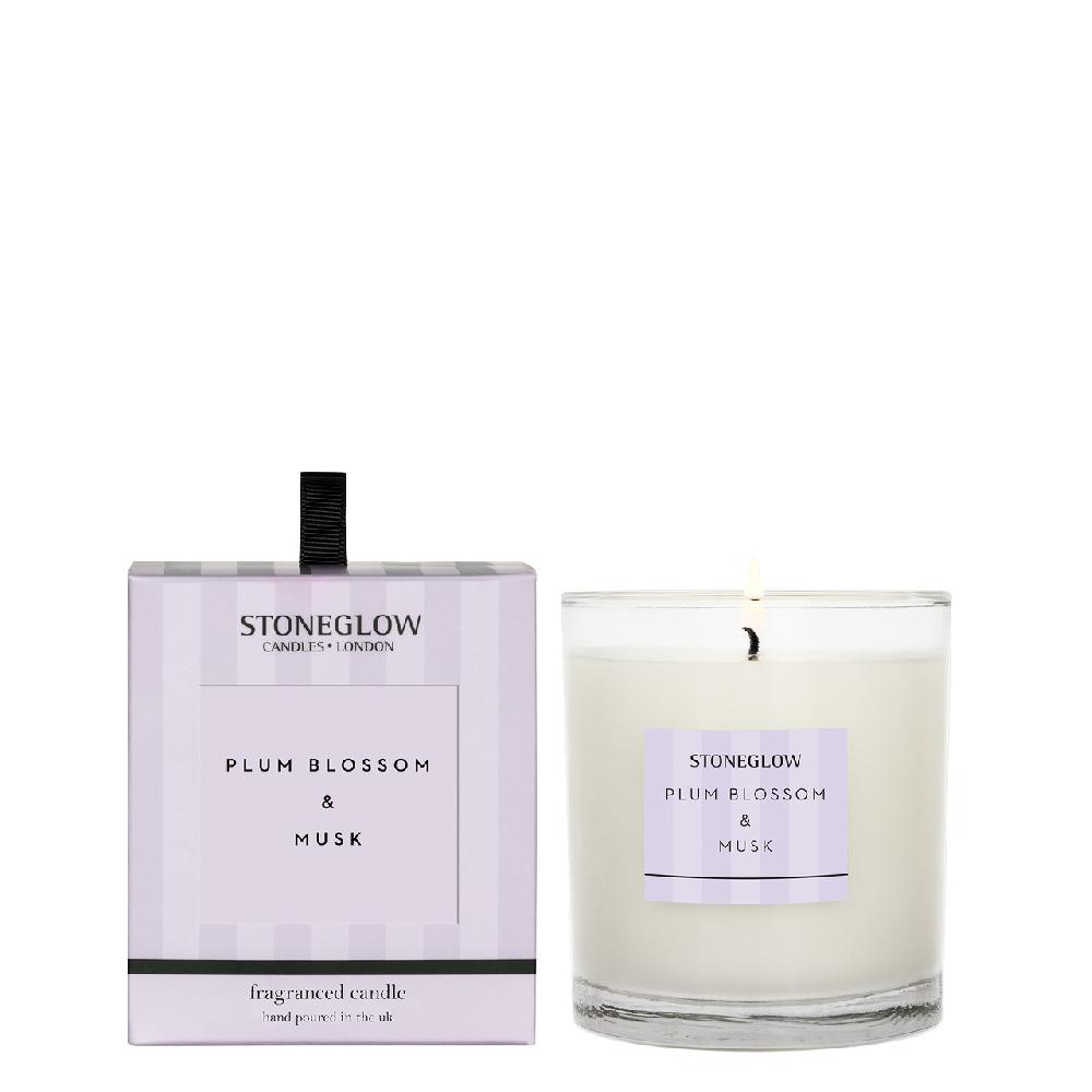 stoneglow Modern Classics - Plum Blossom & Musk - Scented Candle - Boxed Tumbler