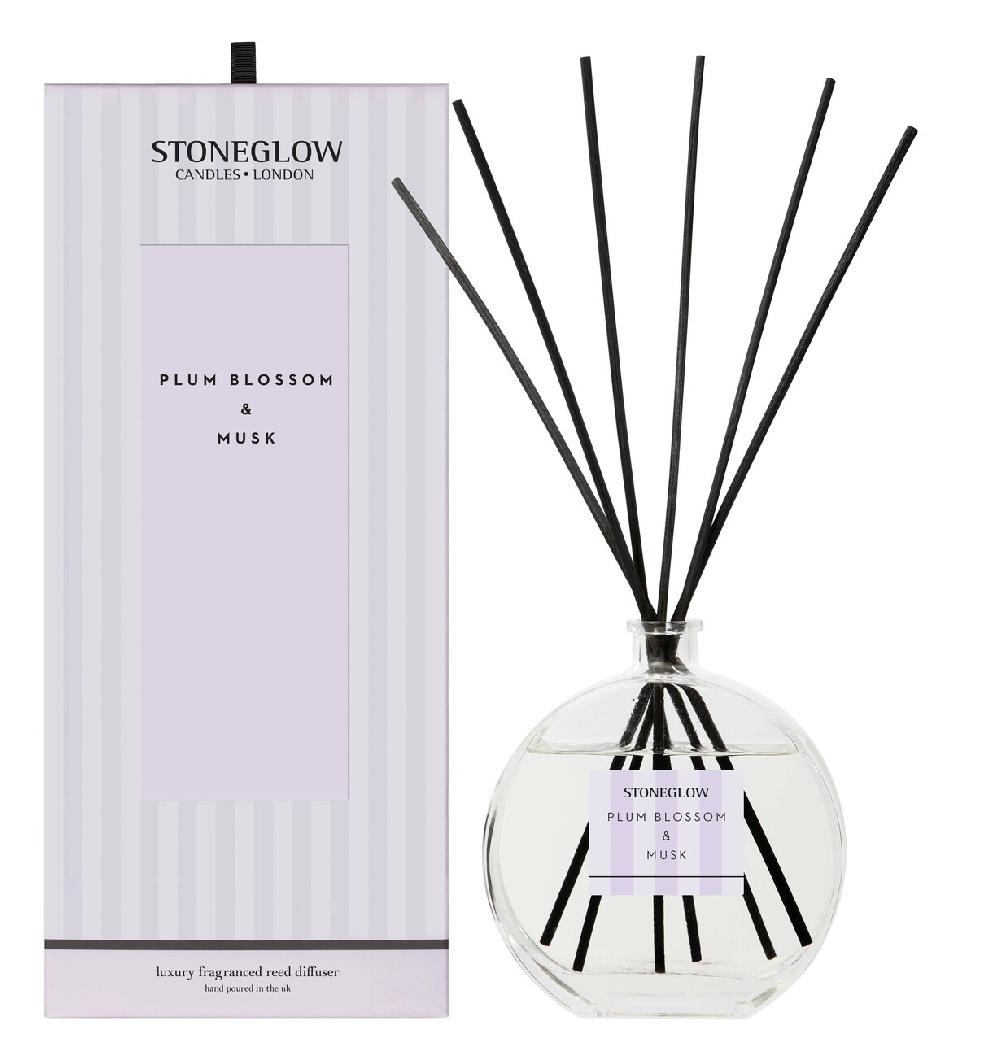 stoneglow Modern Classics - Plum Blossom & Musk - Scented Reed Diffuser Large 460ml