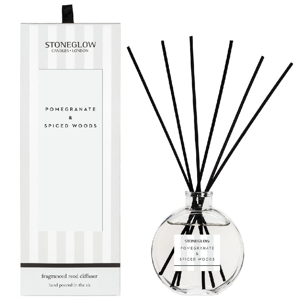 stoneglow Modern Classics - Pomegranate & Spiced Woods - Scented Reed Diffuser 120ml