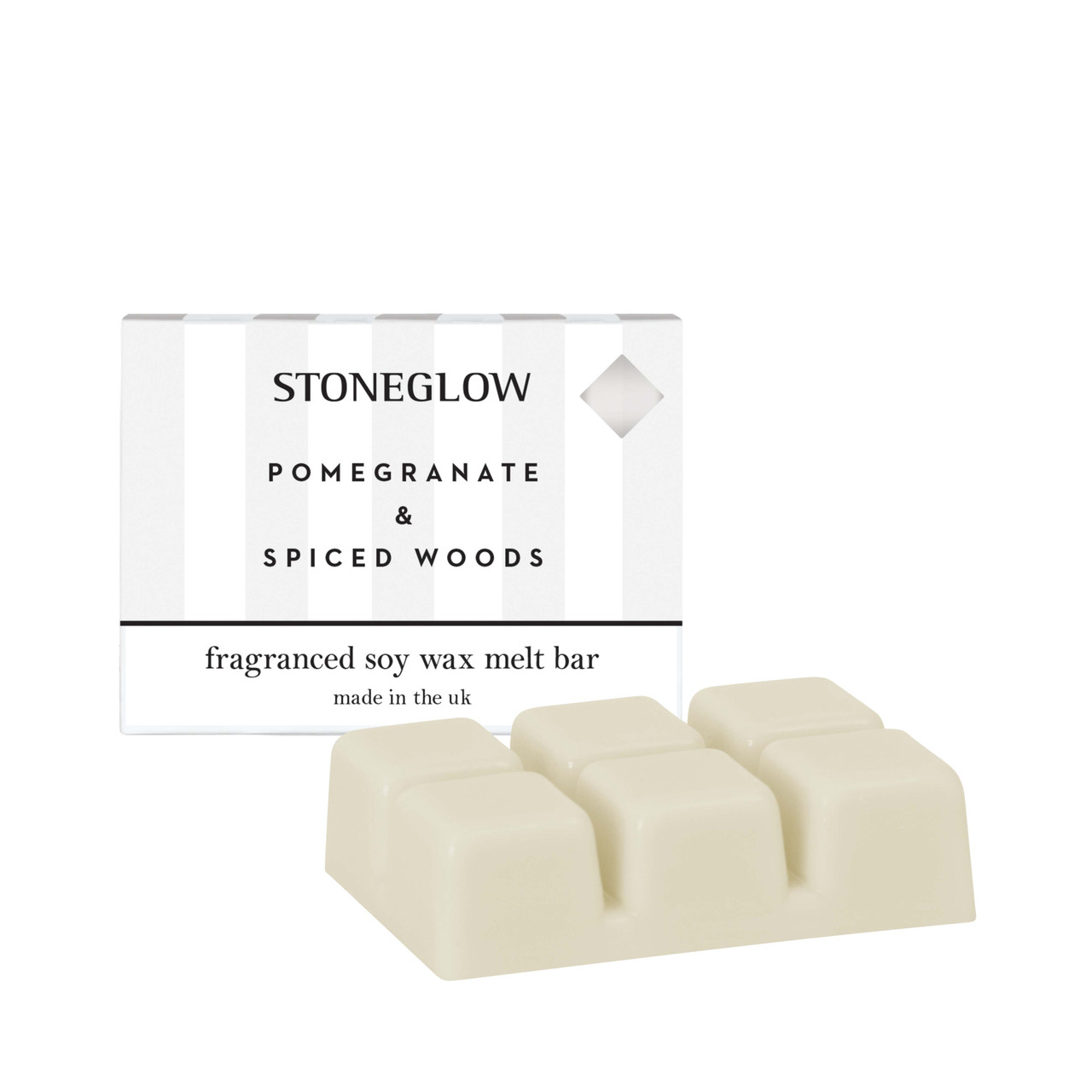 stoneglow Modern Classics - Pomegranate & Spiced Woods Soy Wax Melt Bar 79 grams