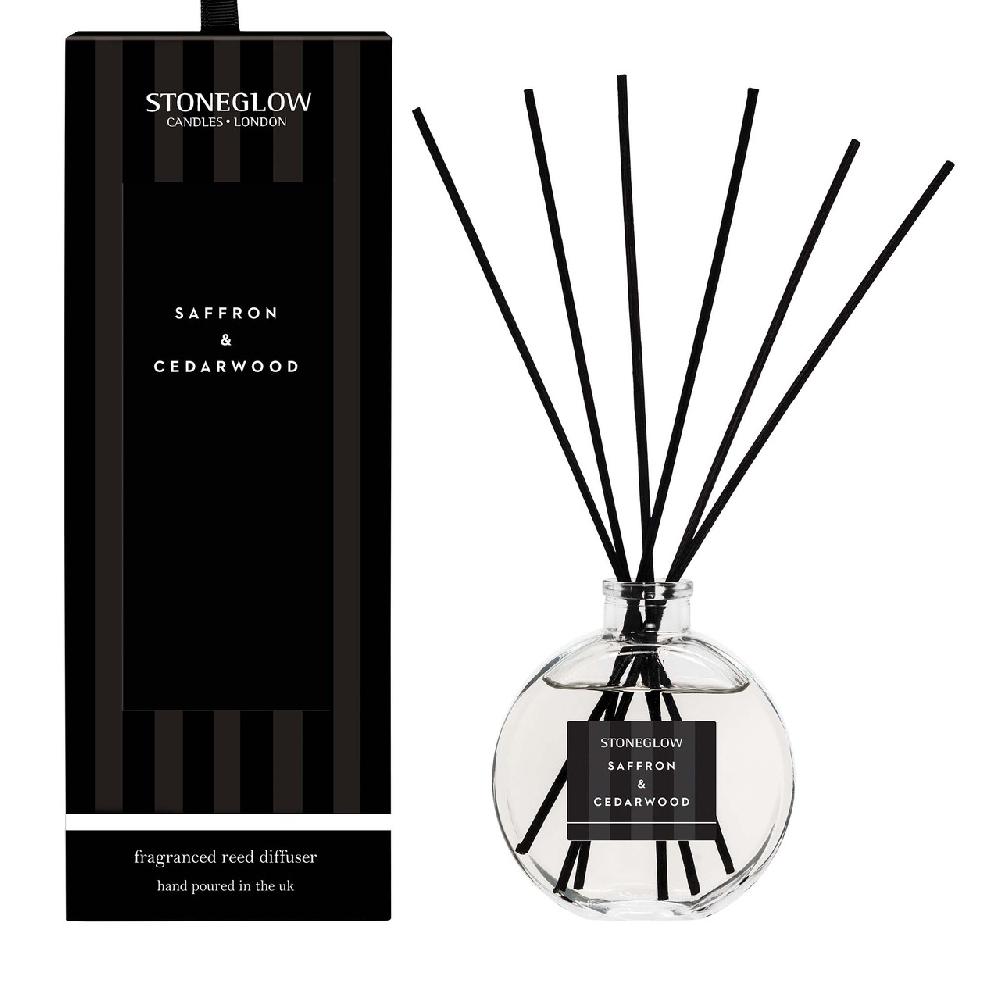 stoneglow Modern Classics - Saffron & Cedarwood - Scented Reed Diffuser 120ml