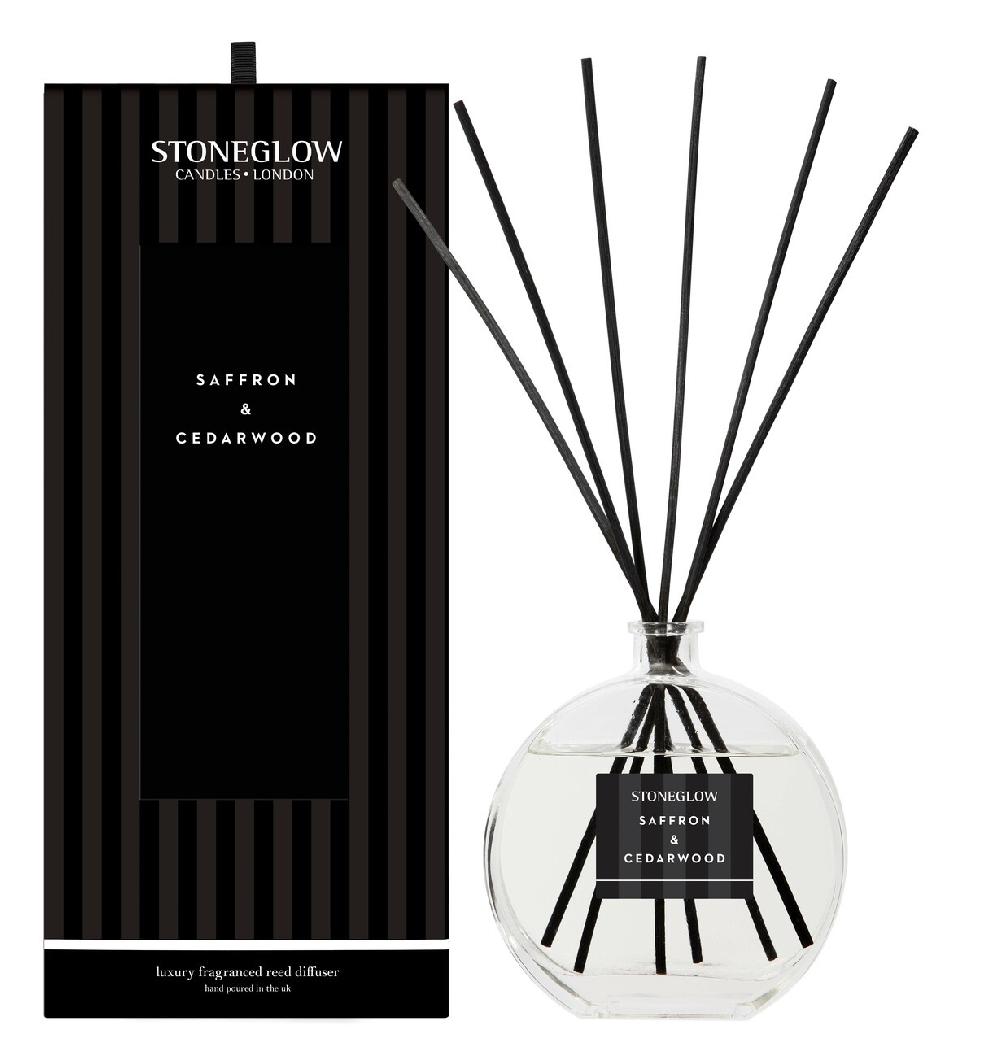 stoneglow Modern Classics - Saffron & Cedarwood - Scented Reed Diffuser Large 460ml