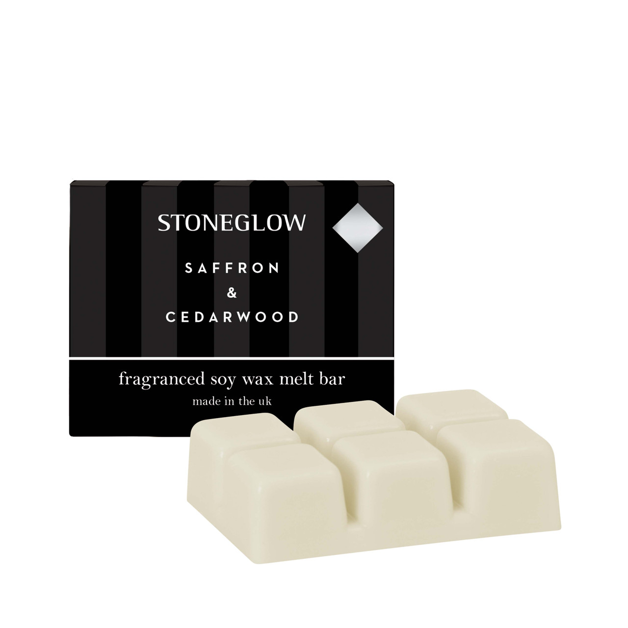 stoneglow Modern Classics - Saffron & Cedarwood Soy Wax Melt Bar 79 grams stoneglow Modern Classics - Saffron & Cedarwood Soy Wax Melt Bar 79 grams