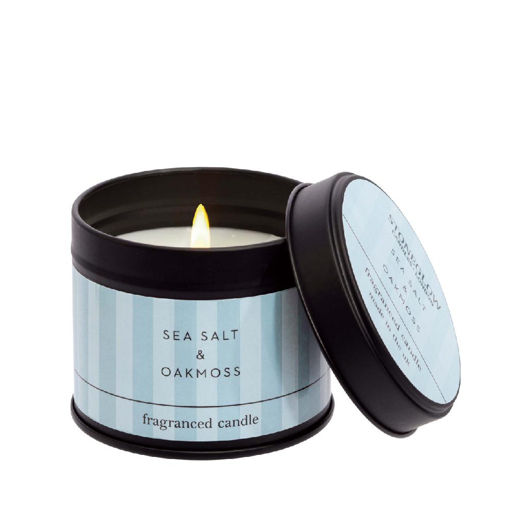 stoneglow Modern Classics - Sea Salt & Oakmoss - Scented Candle Tin (78 x 75mm)