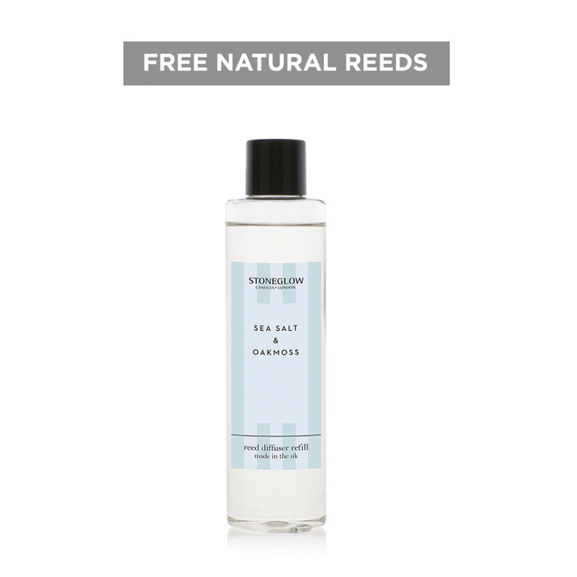 Stoneglow Modern Classics - Sea Salt & Oakmoss - Scented Reed Diffuser Refill 210ml