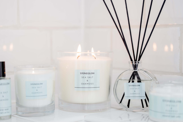 Stoneglow Modern Classics - Sea Salt & Oakmoss - Scented Reed Diffuser Large 460ml