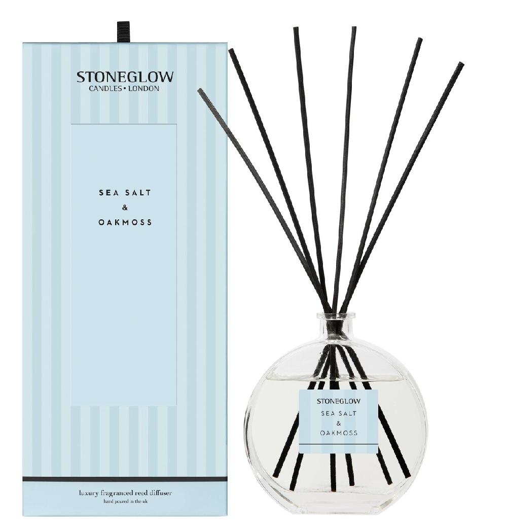 stoneglow Modern Classics - Sea Salt & Oakmoss - Scented Reed Diffuser Large 460ml
