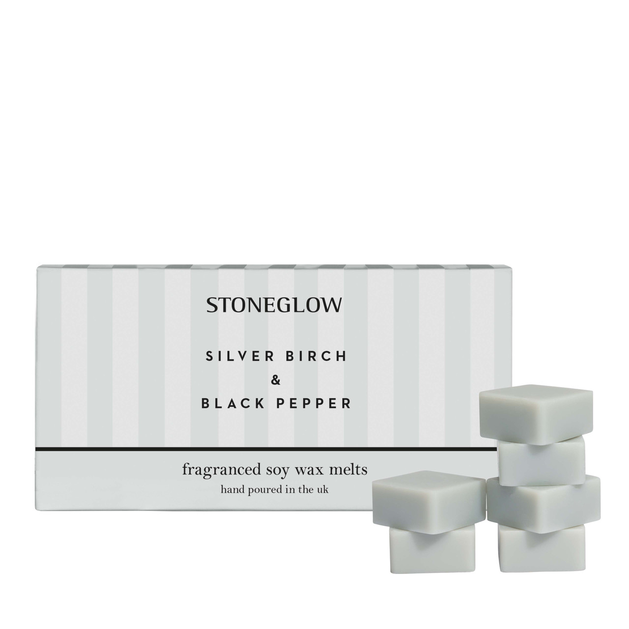 stoneglow Modern Classics - Silver Birch & Black Pepper - Scented Soy Wax Melts
