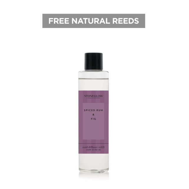 Stoneglow Modern Classics - Spiced Rum & Fig - Scented Reed Diffuser Refill 210ml