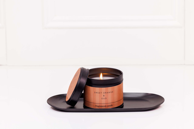Stoneglow Modern Classics - Sweet Orange & Oud - Scented Candle Tin