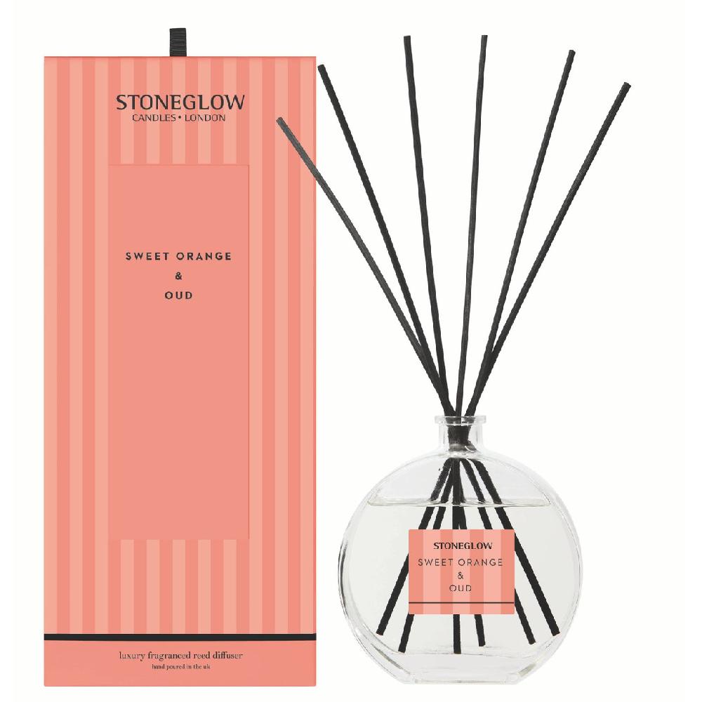 stoneglow Modern Classics - Sweet Orange & Oud - Scented Reed Diffuser Large 460ml