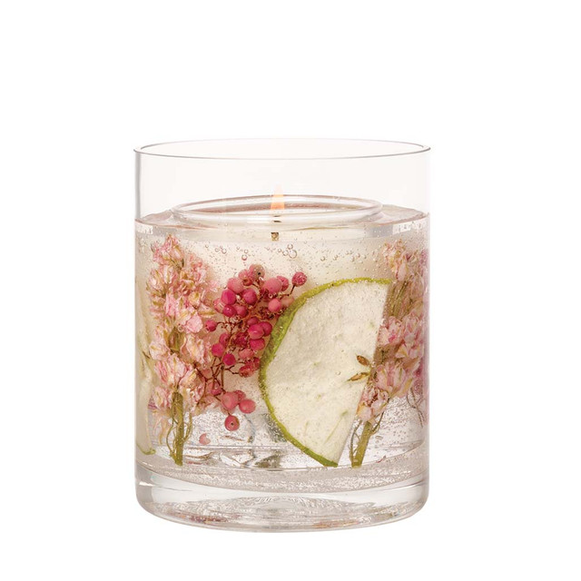Stoneglow Nature's Gift - Apple & Pear Blossom - Scented Natural Wax Gel Candle Tumbler (120 X 100mm)