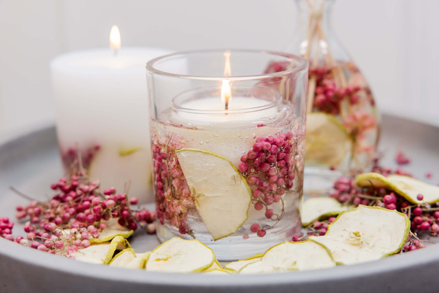 Stoneglow Nature's Gift - Apple & Pear Blossom - Scented Natural Wax Gel Candle Tumbler (120 X 100mm)