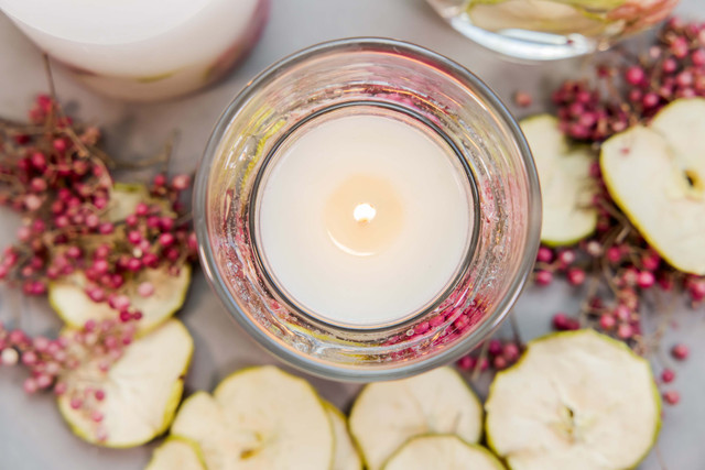 Stoneglow Nature's Gift - Apple & Pear Blossom - Scented Natural Wax Gel Candle Tumbler (120 X 100mm)