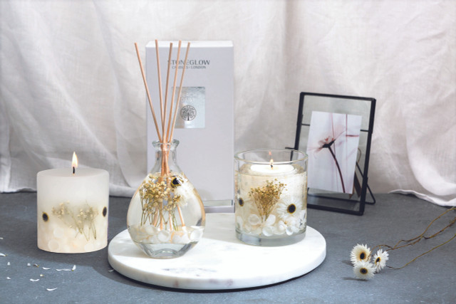 Stoneglow Nature's Gift - Beach Daisy - Scented Natural Wax Gel Candle Tumbler (120 X 100mm)