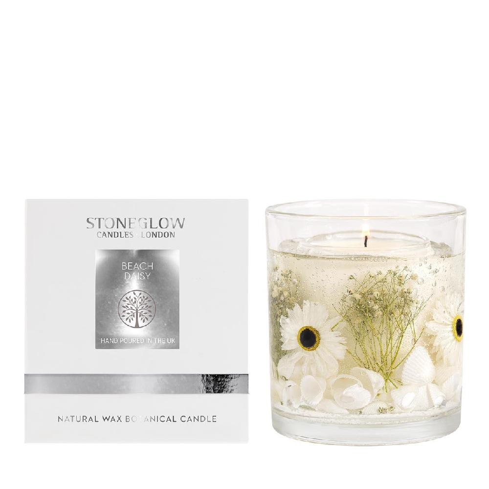 stoneglow Nature's Gift - Beach Daisy - Scented Natural Wax Gel Candle Tumbler (120 x 100mm)