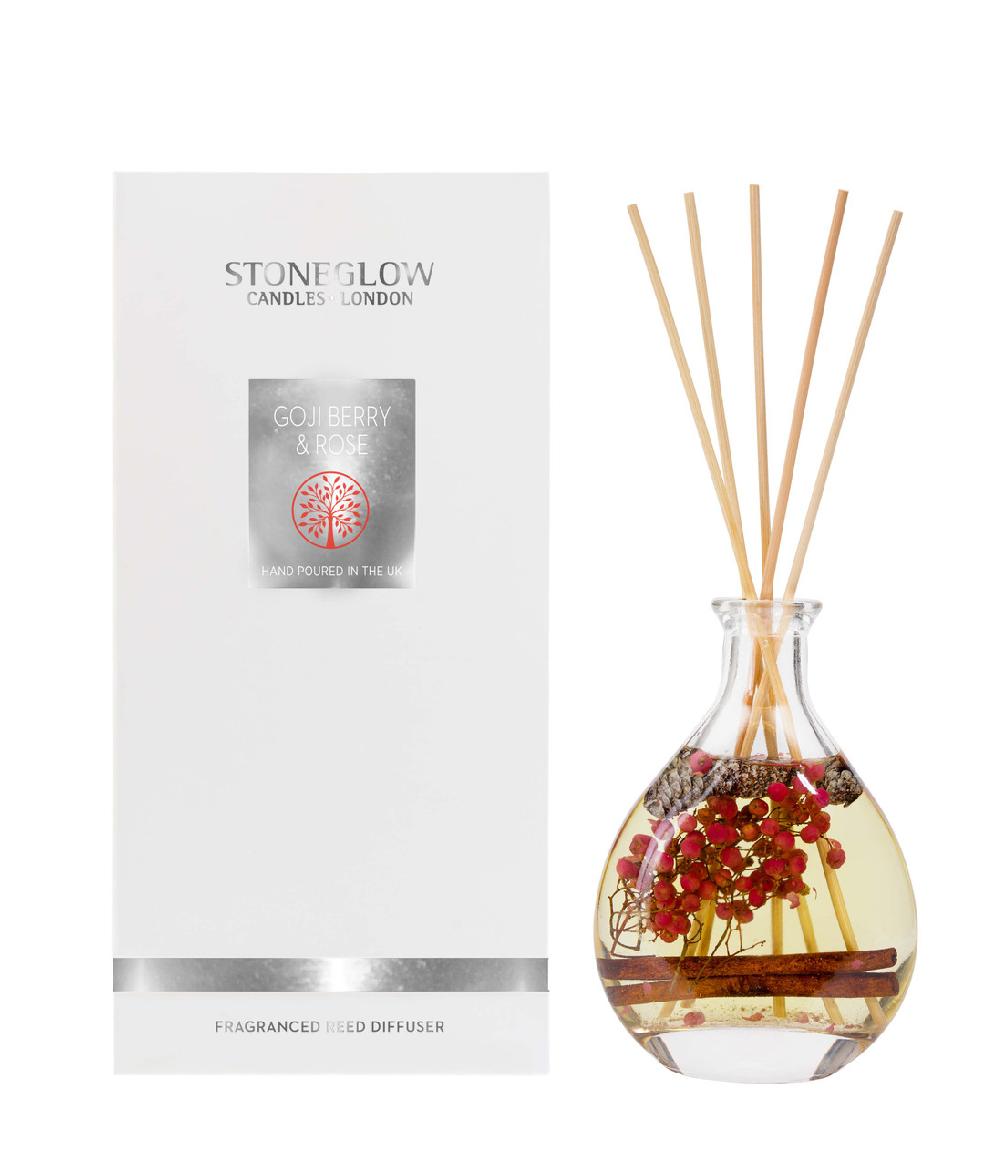 stoneglow Nature's Gift - Goji Berry & Rose - Scented Reed Diffuser (180ml)