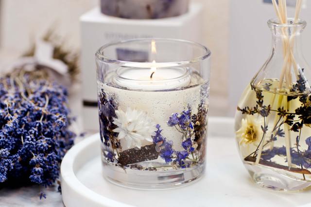 Stoneglow Nature's Gift - Lilac & Lavender - Scented Natural Wax Gel Candle Tumbler (120 X 100mm)
