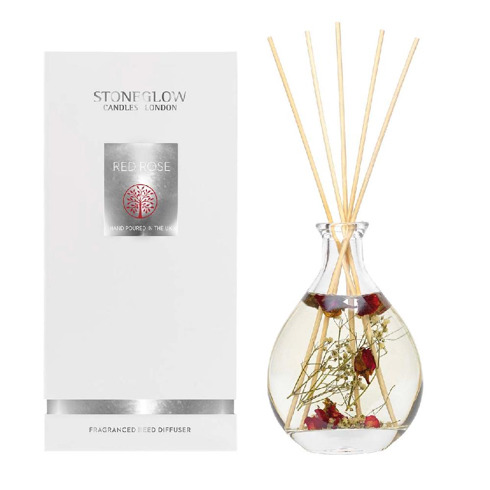 stoneglow Nature's Gift - Red Rose - Scented Reed Diffuser 180ml