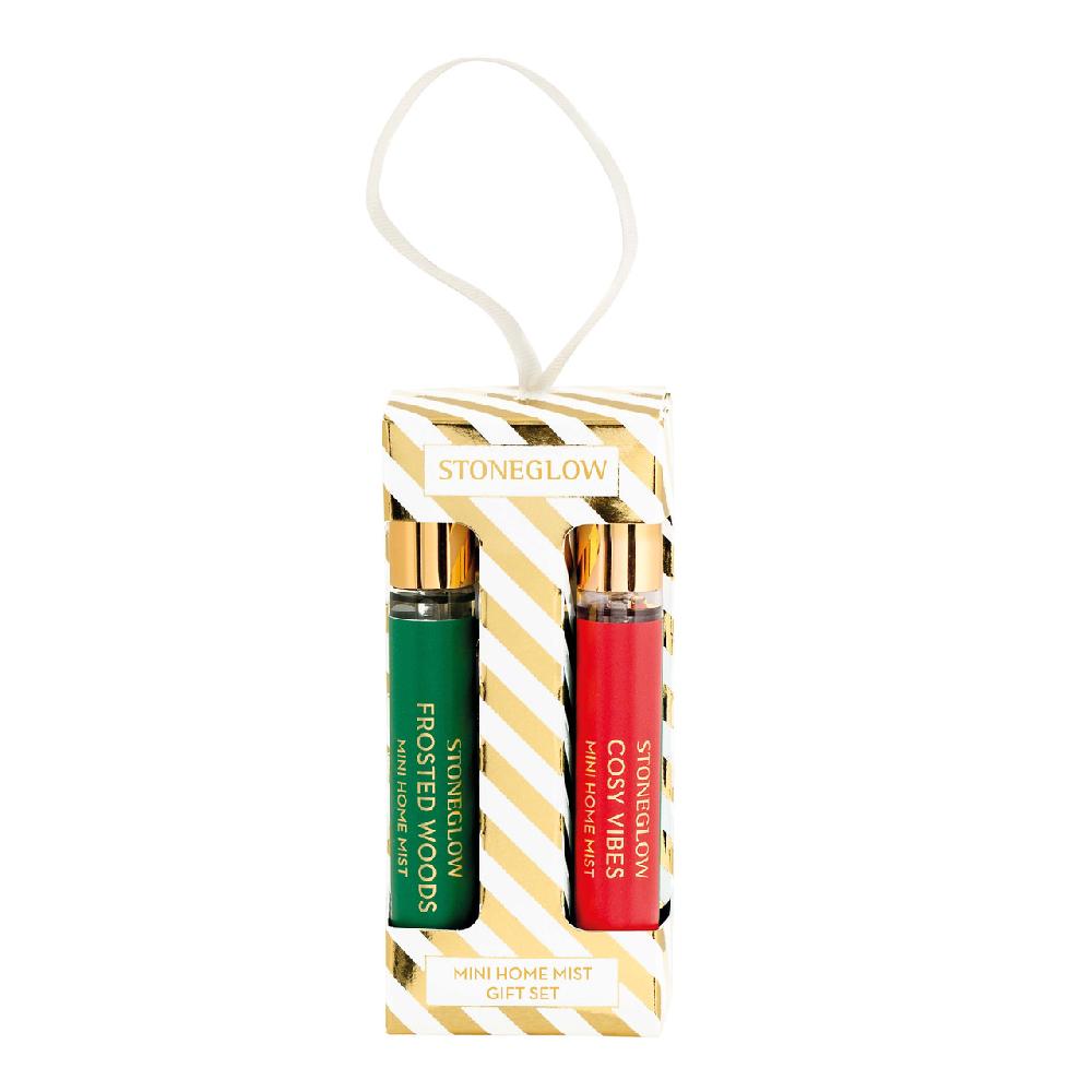 stoneglow Seasonal Collection - Mini Home Mist Gift Set - 2x15ml - Frosted Woods + Cosy Vibes