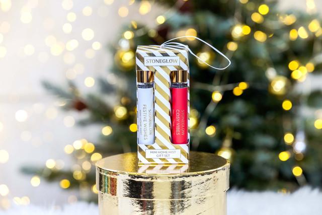 Stoneglow Seasonal Collection - Mini Home Mist Gift Set - 2x15ml - Festive Wishes + Cosy Vibes