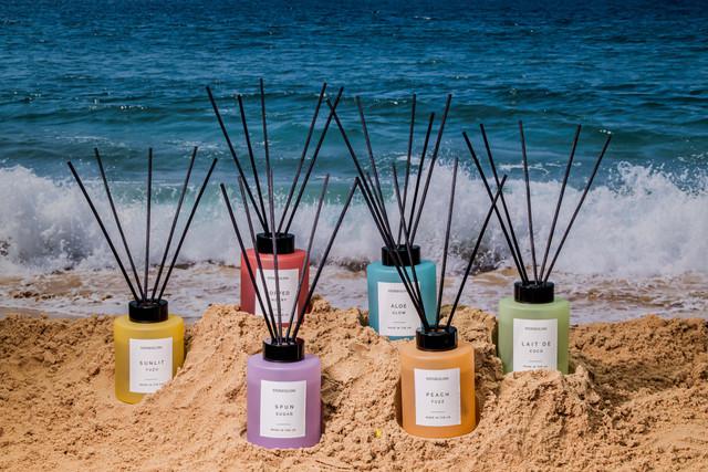 Stoneglow Sol - Spun Sugar - Scented Reed Diffuser 130ml - Purple Glass