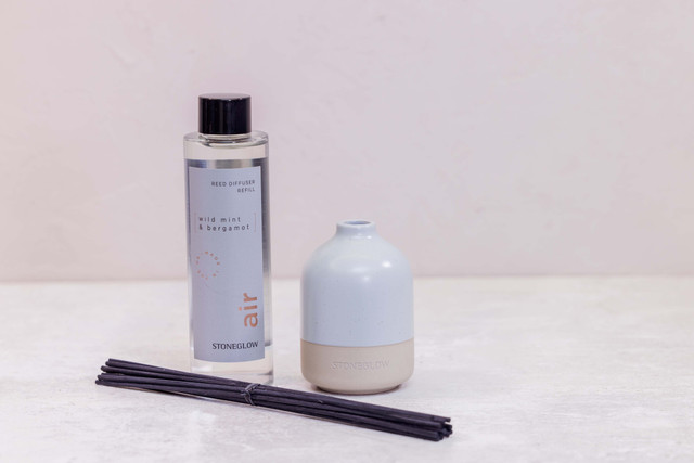 Stoneglow Elements - Air - Grey Ceramic Diffuser Pot