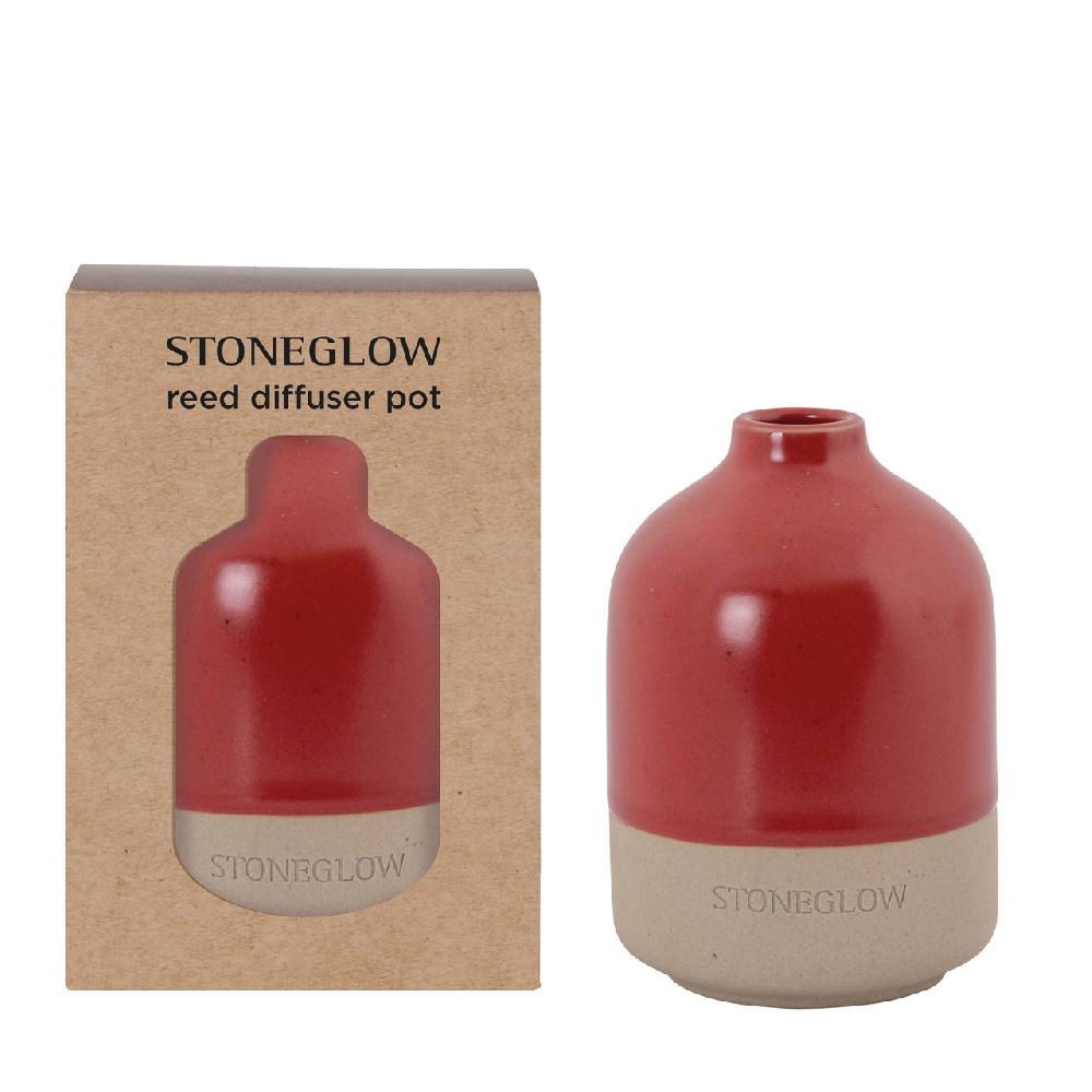 stoneglow Elements - Fire - Red Ceramic Diffuser Pot