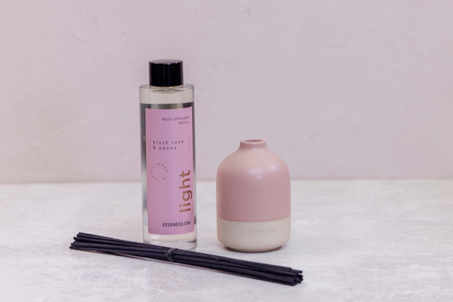 Stoneglow Elements - Light - Pink Ceramic Diffuser Pot