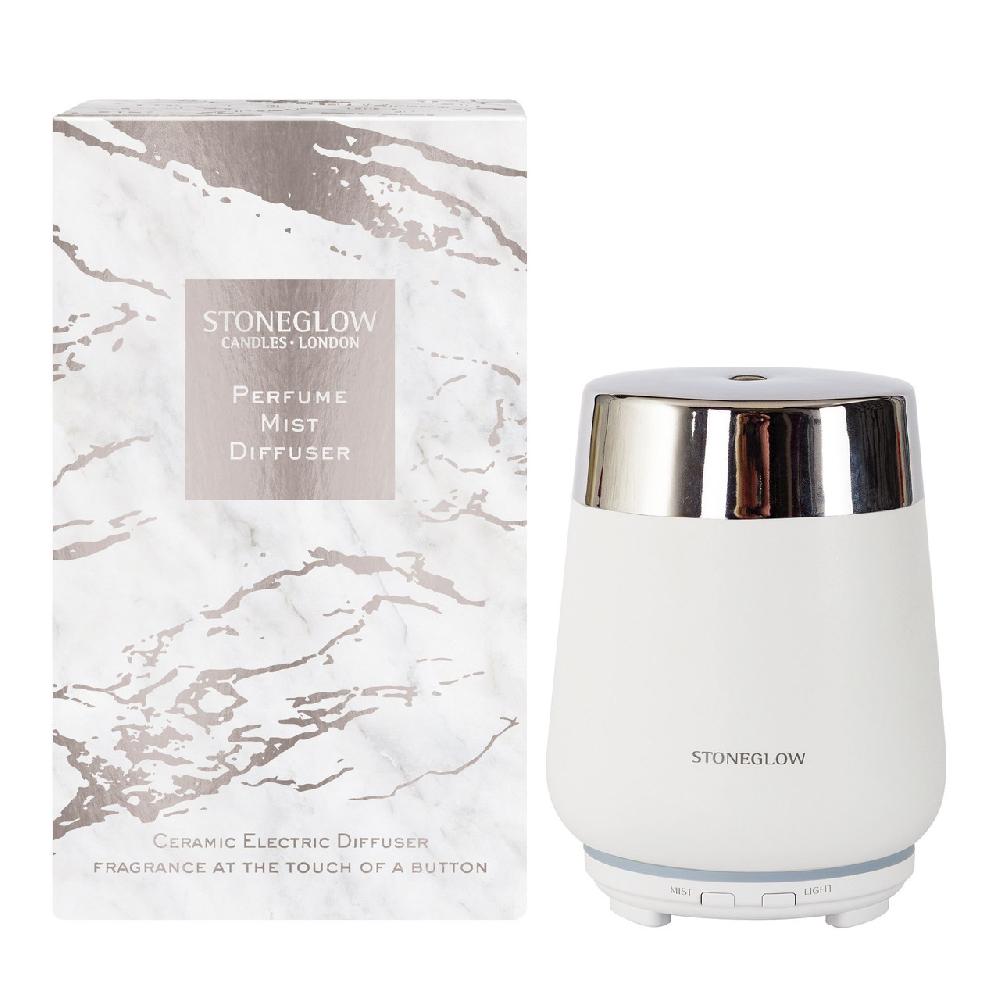 stoneglow Luna - Perfume Mist Diffuser - White & Silver