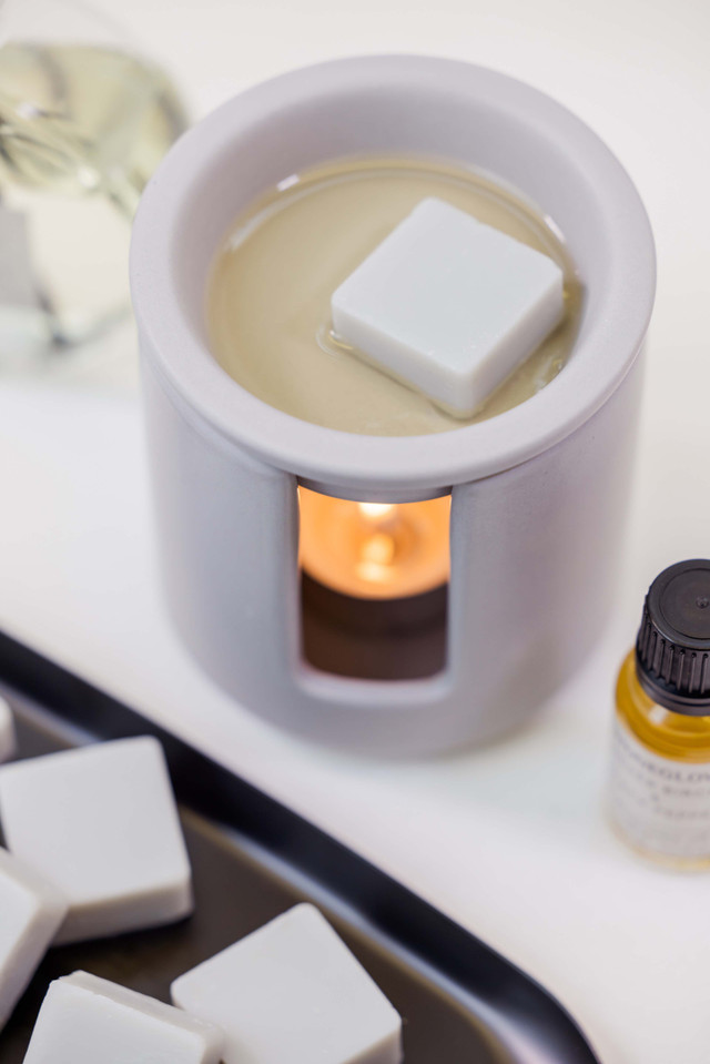 Stoneglow Modern Classics - Ceramic Wax Melter - Grey